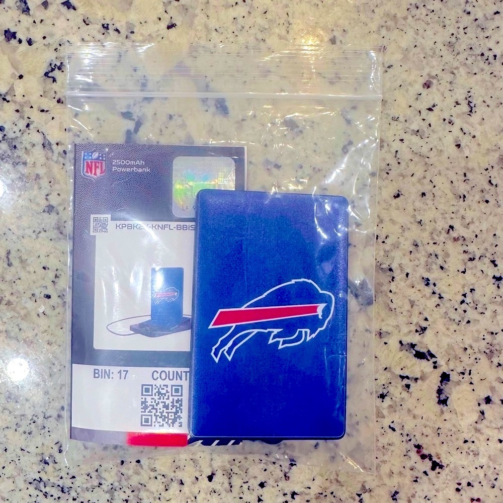 Portable cell phone charger! NFL Buffalo Bills! Brand New with tags!